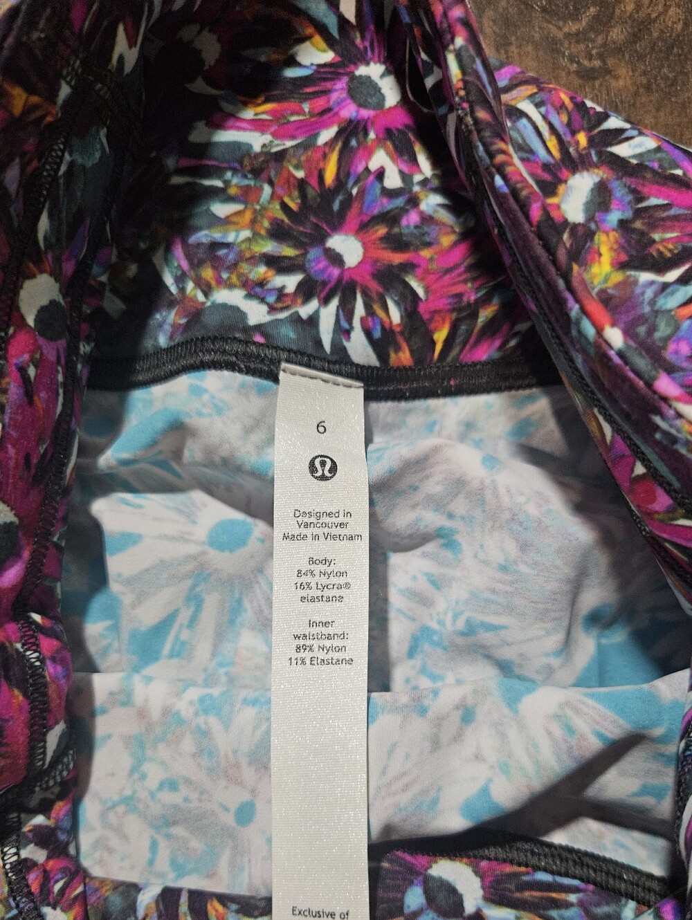 Lululemon Base Pace High-Rise Tights Floral Electric Multi - Picture 3 of 4